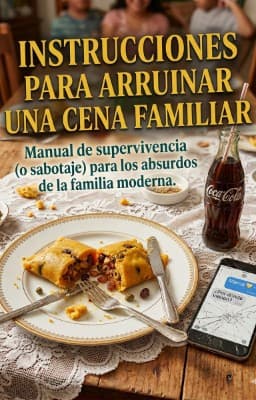 Instrucciones para arruinar una cena familiar. Manual de supervivencia (o sabotaje) para los rituales absurdos de la familia moderna.